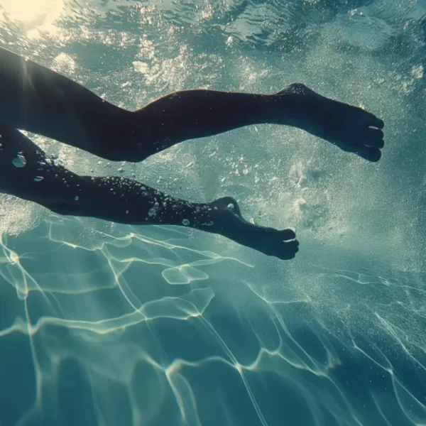 swimmR - We Are Swimming 211 woman training legs in swimming
