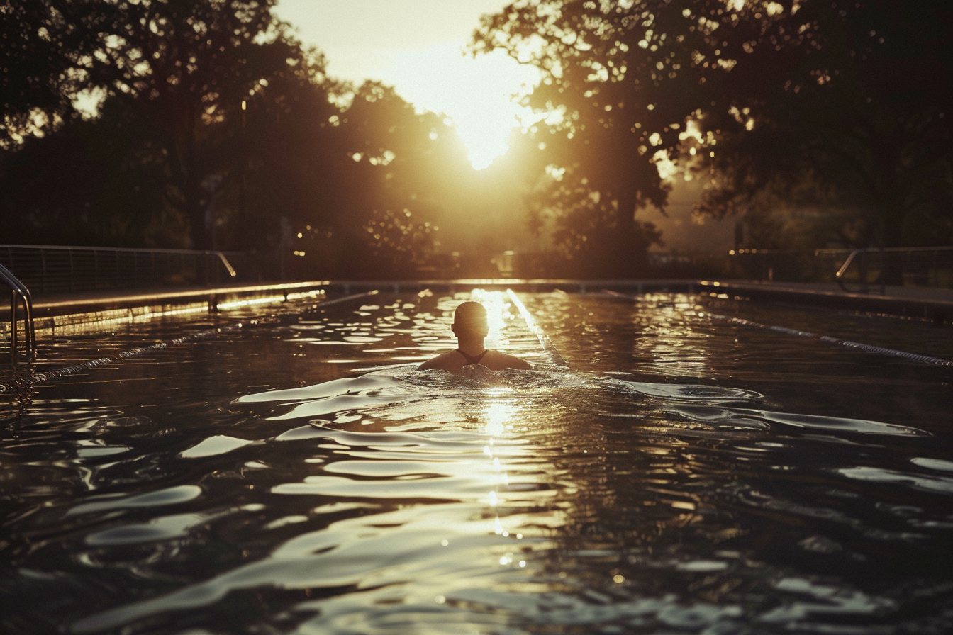 Swimming in a Pool: The Ultimate Sport Experience 2025 1 swimming in a pool with the sun rising over the still water