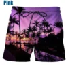 Hawaiian Swim Trunks Coconut Tree