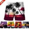 Hawaiian Swim Trunks Coconut Tree