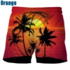 Hawaiian Swim Trunks Coconut Tree