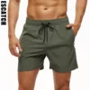 Escatch-Brand-2024-Men-s-Stretch-Swim-Trunks-Quick-Dry-Beach-Shorts-With-Zipper-Pockets-and Cargo Swim Trunks