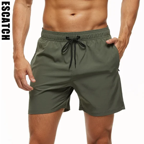 Escatch-Brand-2024-Men-s-Stretch-Swim-Trunks-Quick-Dry-Beach-Shorts-With-Zipper-Pockets-and Cargo Swim Trunks