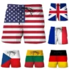 Germany-USA-UK-Flag-Beach-Shorts-Men-3D-Printing-Board-Shorts-Swimsuit-homme-2023-Summer-Hawaii-1 Country Swim Trunks