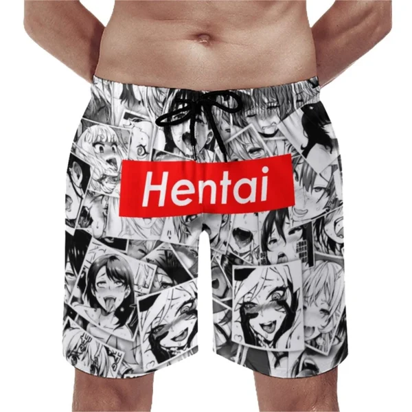 Hentai-Men-s-Beach-Shorts-Quick-Dry-Swim-Trunks-3D-Printed-Summer-Short-Pants-With-Pocket-5 Hentai Swim Trunks