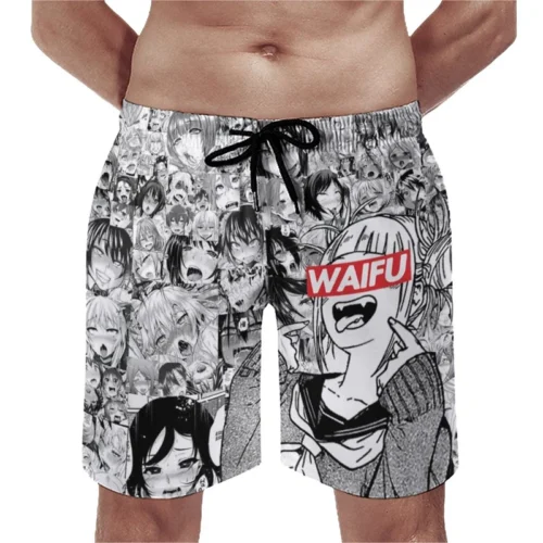Hentai-Men-s-Beach-Shorts-Quick-Dry-Swim-Trunks-3D-Printed-Summer-Short-Pants-With-Pocket Hentai Swim Trunks