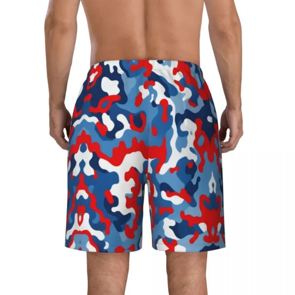 Red White And Blue Swim Trunks