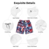 Red White And Blue Swim Trunks