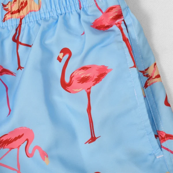 Men-s-Swimming-Pants-Quick-Dry-Swimming-Shorts-with-Mesh-Lining-Animal-Print-Swimwear-Swimwear-Summer-3 Flamingo Swim Trunks