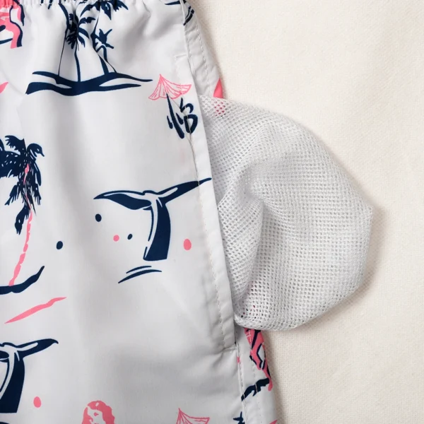 Mens-Swim-Trunks-Short-Funny-Swimming-Shorts-Bathing-Suit-with-Mesh-Liner-10 White Swim Trunks