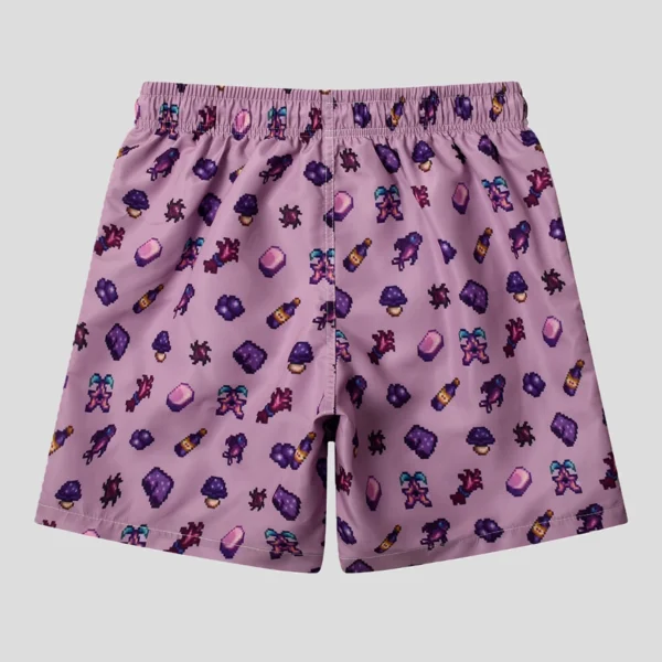Mens-Swim-Trunks-Short-Funny-Swimming-Shorts-Bathing-Suit-with-Mesh-Liner-13 Purple Swim Trunks