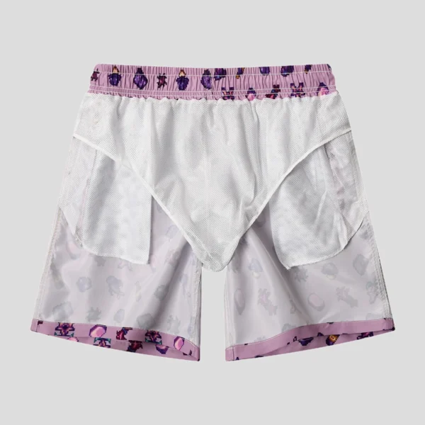 Mens-Swim-Trunks-Short-Funny-Swimming-Shorts-Bathing-Suit-with-Mesh-Liner-16 Purple Swim Trunks