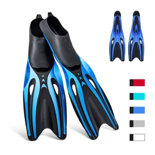 Professional-Adult-Flexible-Comfort-TPR-Non-Slip-Swimming-Diving-Fins-Rubber-Snorkeling-Swim-Flippers-Water-Sports Long Swim Fins