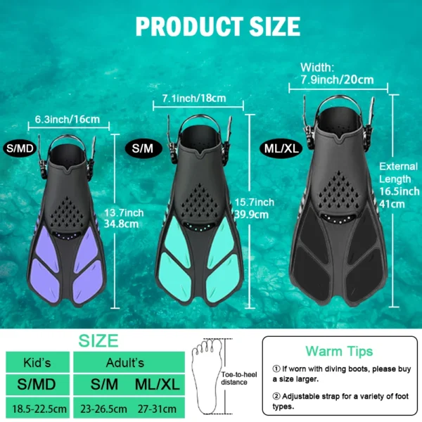 Snorkeling Fins - swimmR