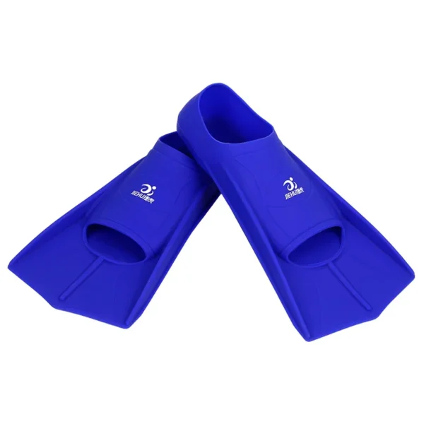 Silicone-Fins-Kids-Adult-Training-Short-Fins-Men-s-Women-s-Swimming-Diving-Equipment-Fins-Diving-4 Blue Swim Fins