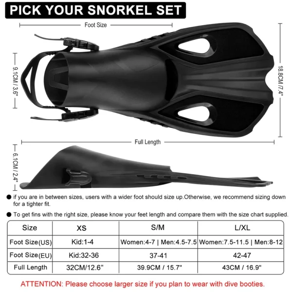 Snorkel-Fins-Swim-Flippers-Short-Diving-Frog-Shoes-Duck-Webs-Adjustable-Silicone-Travel-Size-Open-Heel-5 Bodyboard Swim Fins
