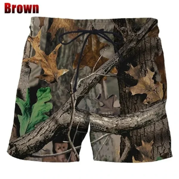 Summer-New-3d-Camouflage-Printed-Men-s-Shorts-Funny-Fashion-Casual-Personality-Cool-Natural-Scenery-Beach-2 Camouflage Swim Trunks