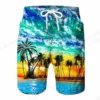 Mens Hawaiian Swim Trunks