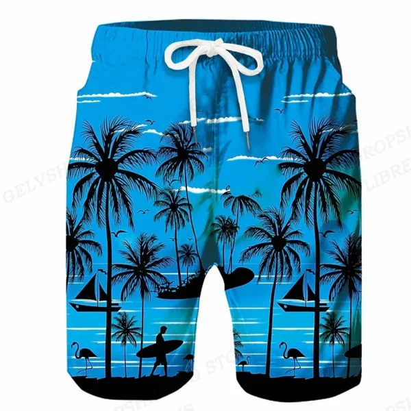 Mens Hawaiian Swim Trunks