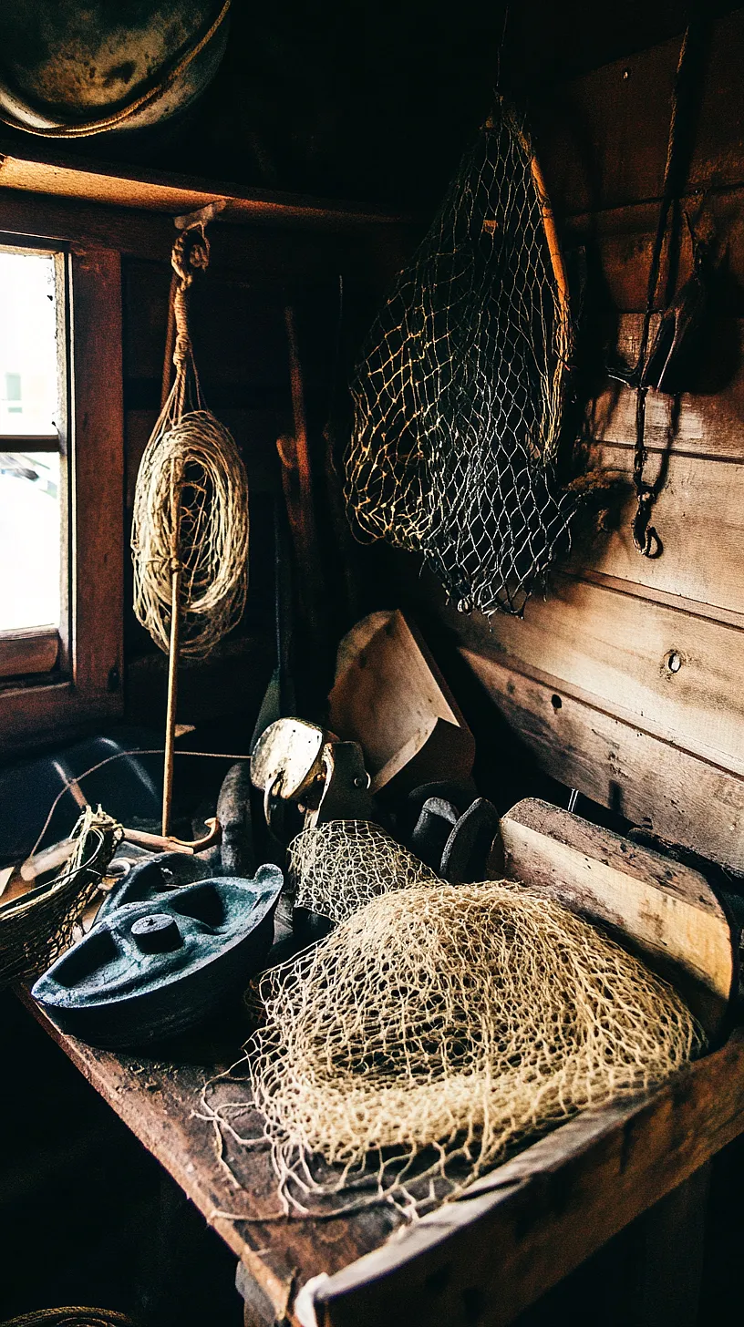 30+ Fisherman Aesthetic Wallpaper Ideas You Can't Get Around on Internet Right Now 8 Image of a rustic maritime setting featuring vintage wooden elements and fishing gear, evoking a sense of history and nostalgia for the sea.
