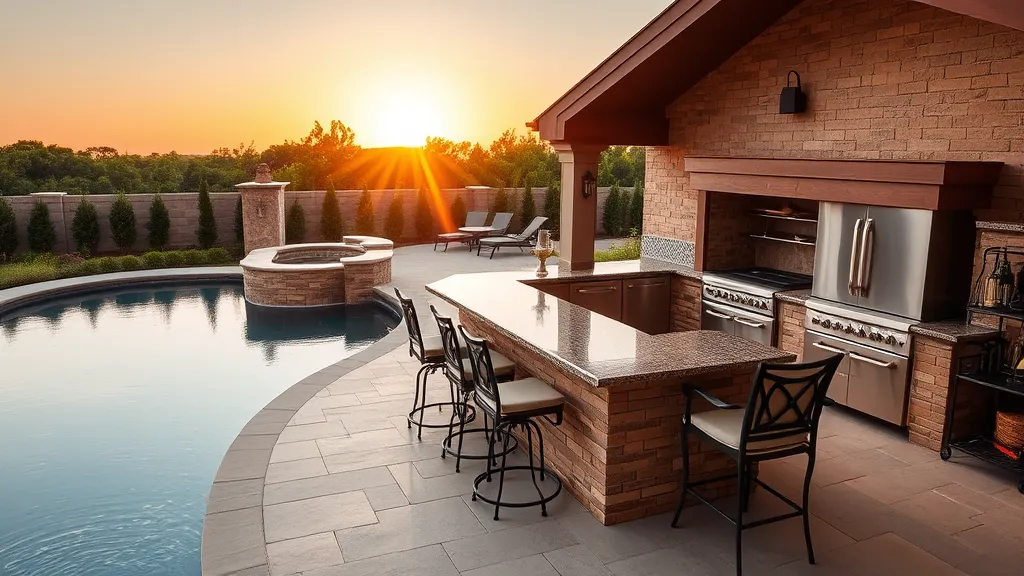 15 Stunning Pool House Kitchen Designs That'll Make You Want to Dive Right In! 1 image 1