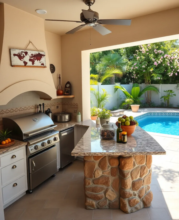 15 Stunning Pool House Kitchen Designs That'll Make You Want to Dive Right In!