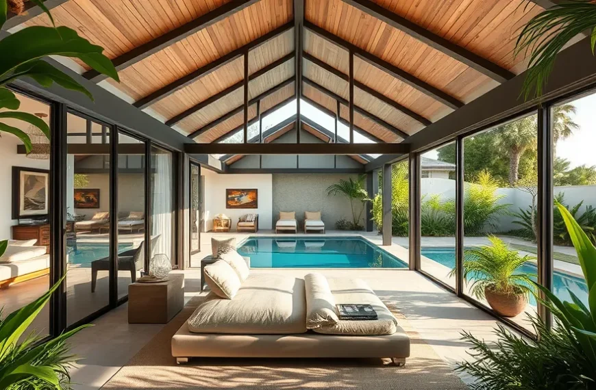 swimmR - We Are Swimming 72 15 Stunning Pool House with Bedroom Ideas That’ll Make You Want to Dive Right In!