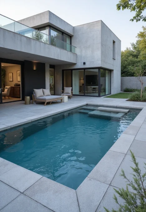 Modern Geometric Pools house pool design