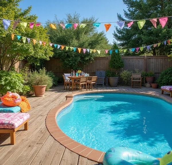 swimmR - We Are Swimming 89 15 Creative Ways to Decorate Your Wooden Pool Deck for Summer Parties (Your Friends Will Love #8!)