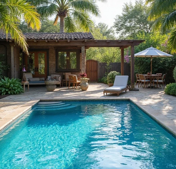 swimmR - We Are Swimming 109 15 Backyard Pool Landscaping Ideas for a Finished Look