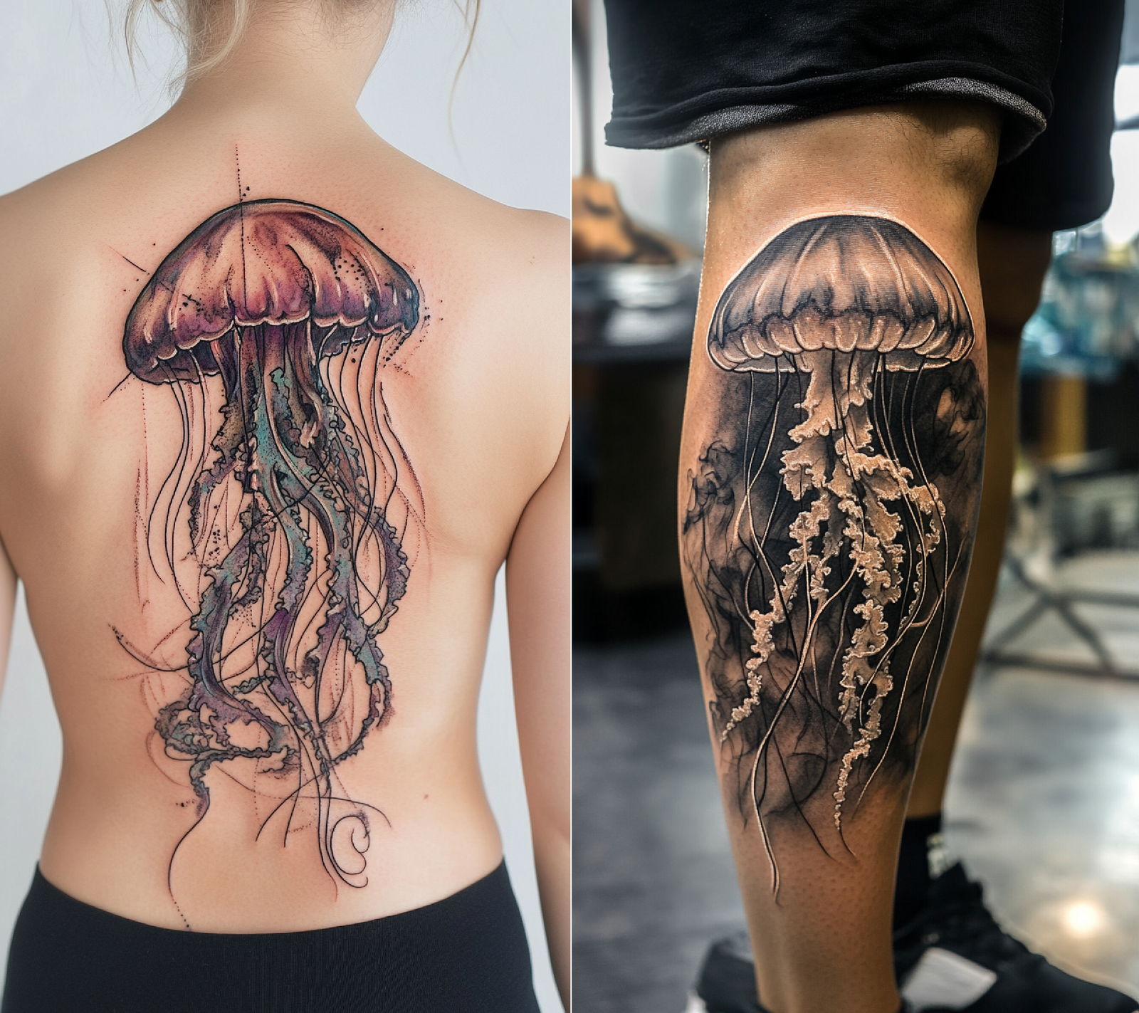 20+ Jellyfish Tattoo Ideas - Everyone Should Have One! 1 jellyfish tattos featured image