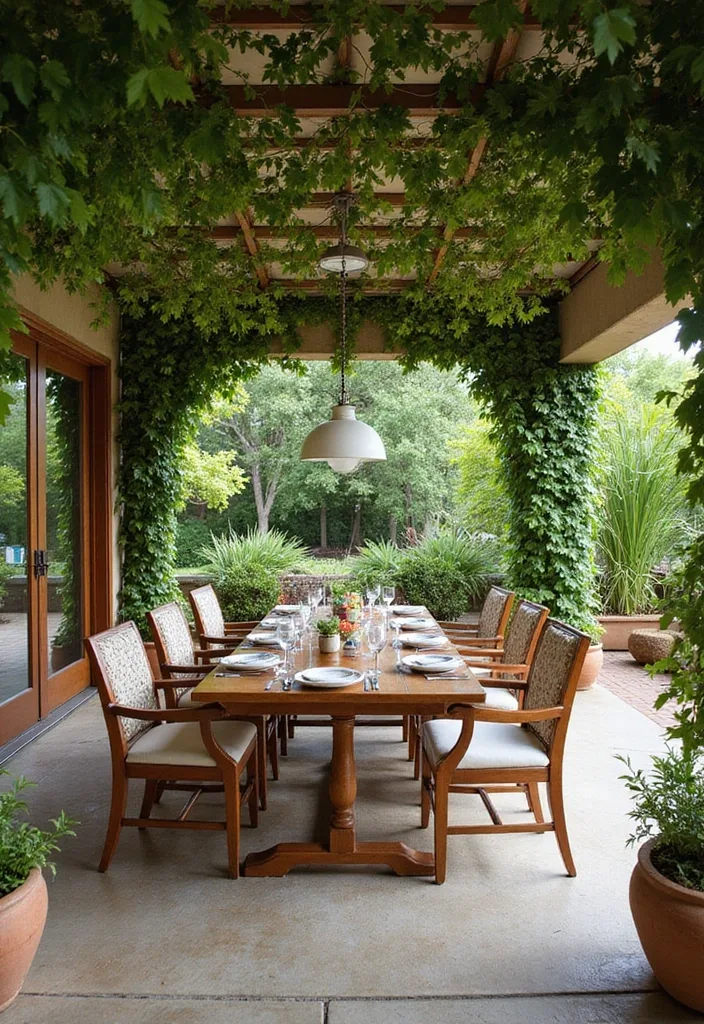 21 Dreamy Backyard Pool Cabana Designs for the Ultimate Summer Retreat (Check Out #12!) - 14. Open-Air Dining Cabana