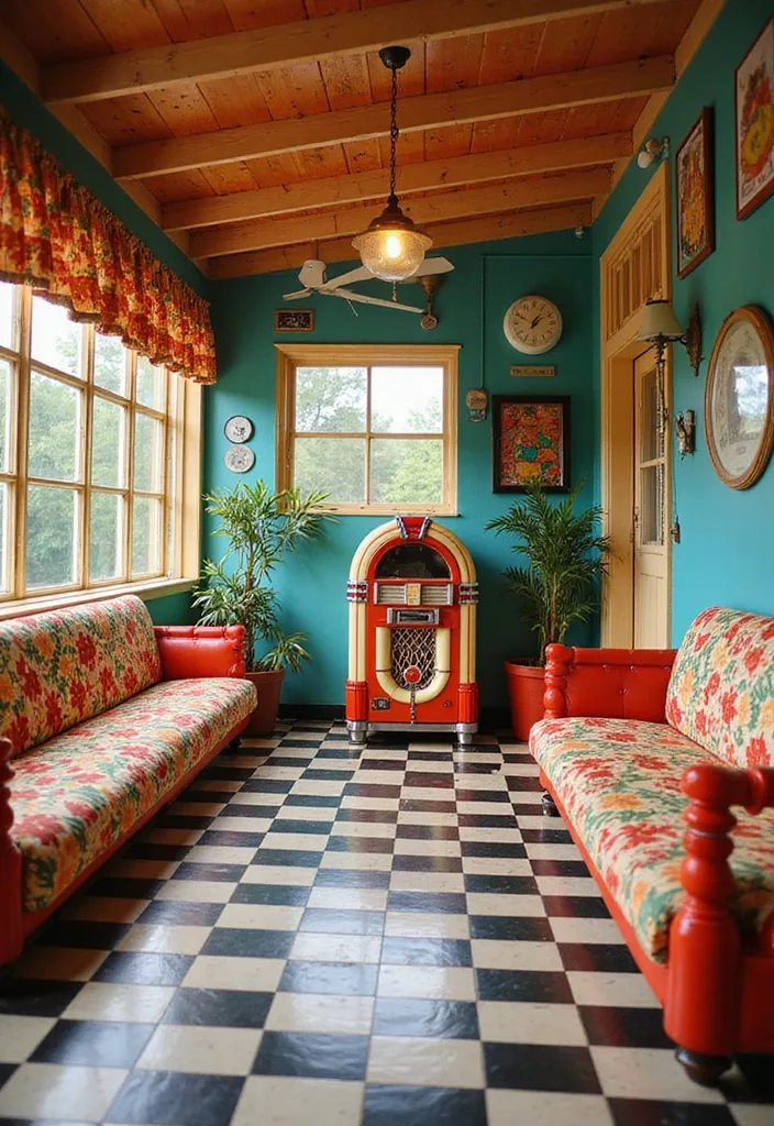 21 Dreamy Backyard Pool Cabana Designs for the Ultimate Summer Retreat (Check Out #12!) - 9. Vintage Retro Cabana