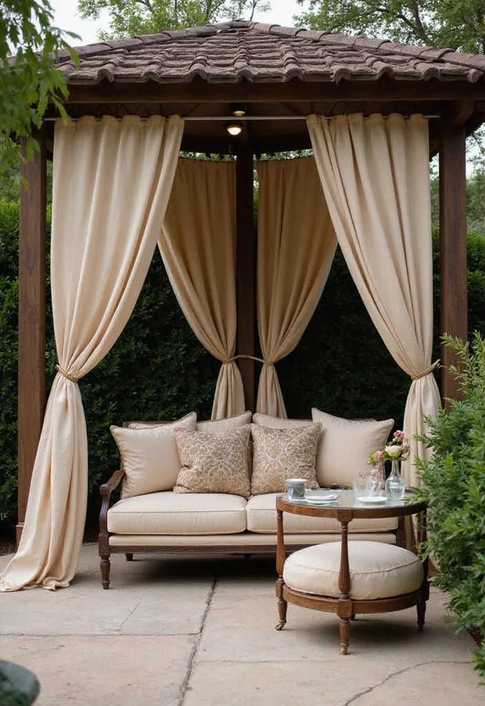 21 Dreamy Backyard Pool Cabana Designs for the Ultimate Summer Retreat (Check Out #12!) - 5. Elegant Canopy Cabana