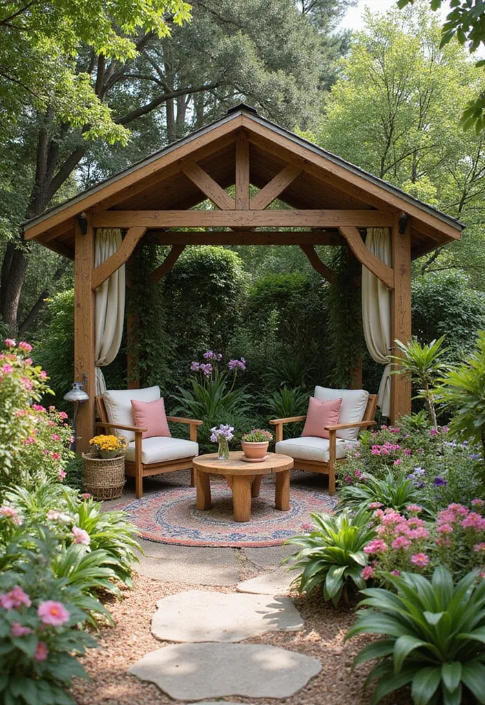 21 Dreamy Backyard Pool Cabana Designs for the Ultimate Summer Retreat (Check Out #12!) - 20. Garden Retreat Cabana