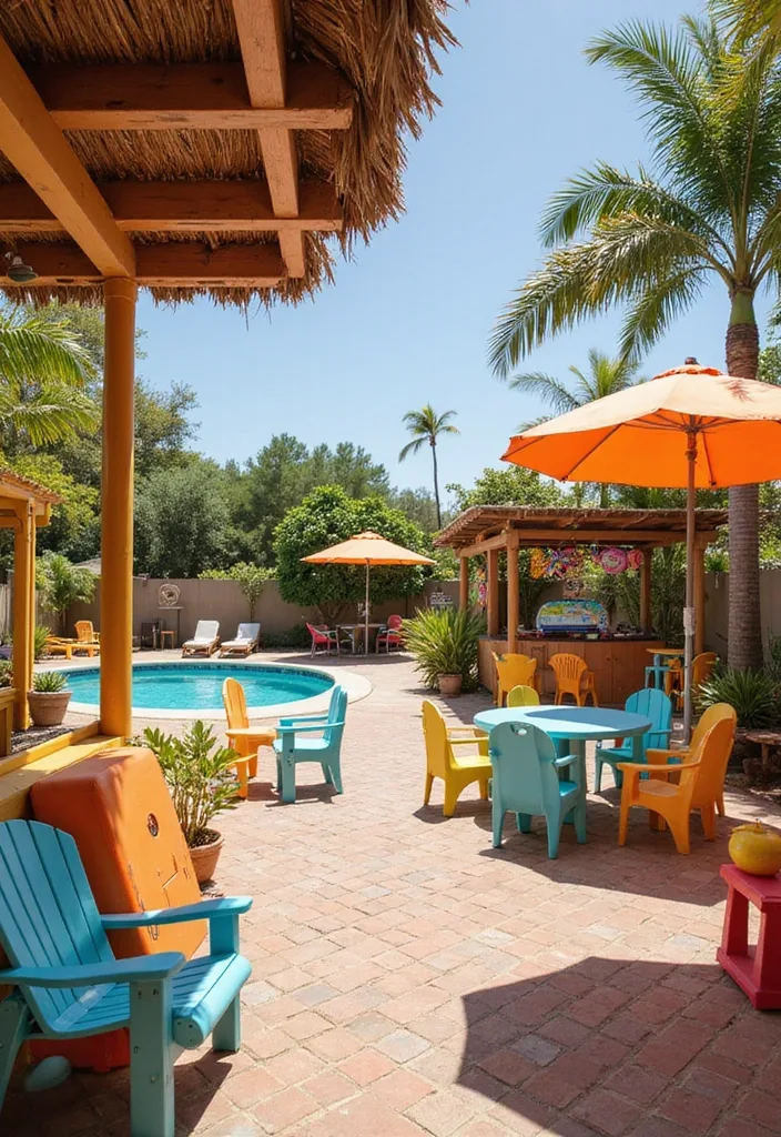 21 Dreamy Backyard Pool Cabana Designs for the Ultimate Summer Retreat (Check Out #12!) - 15. Kids' Play Cabana
