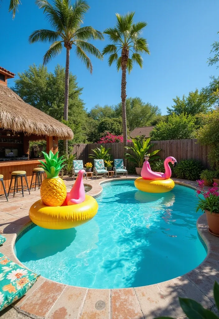 15 Luxurious Backyard Pool Decor Ideas to Transform Your Space into a Paradise! - 1. Tropical Paradise Vibes