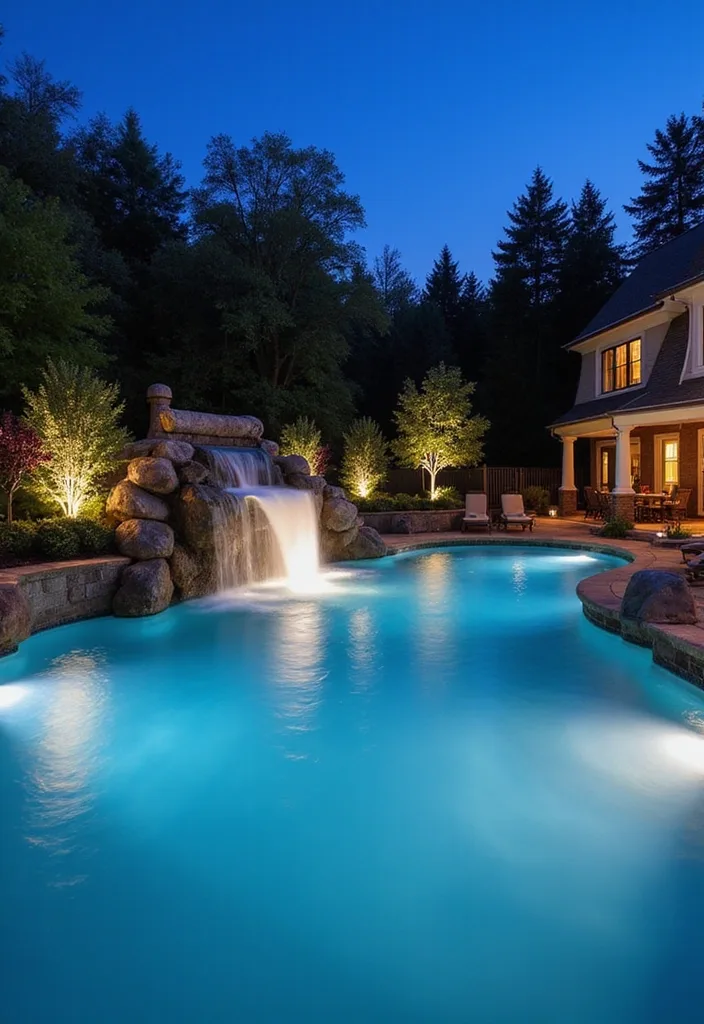 25 Luxurious Backyard Pool Designs You Have to See to Believe! - 5. Elegant Water Features
