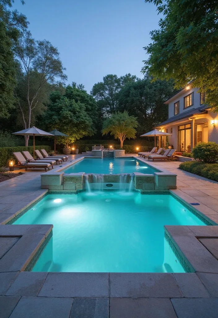 25 Luxurious Backyard Pool Designs You Have to See to Believe! - 12. Spa-Like Features