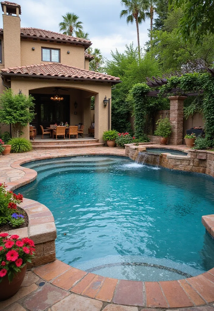 25 Luxurious Backyard Pool Designs You Have to See to Believe! - 1. Mediterranean Oasis