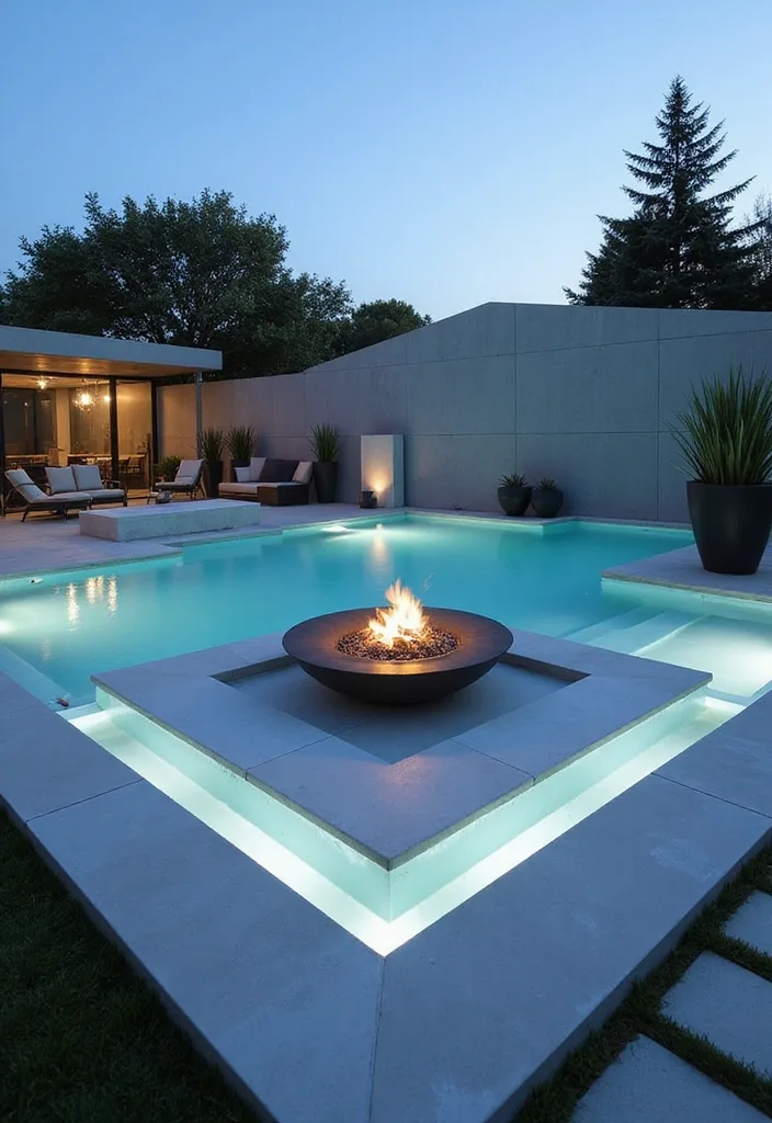 15 Stunning Backyard Pool Ideas That'll Transform Your Summer Paradise (You Won't Believe #8!) - 3. Modern Geometric Pool
