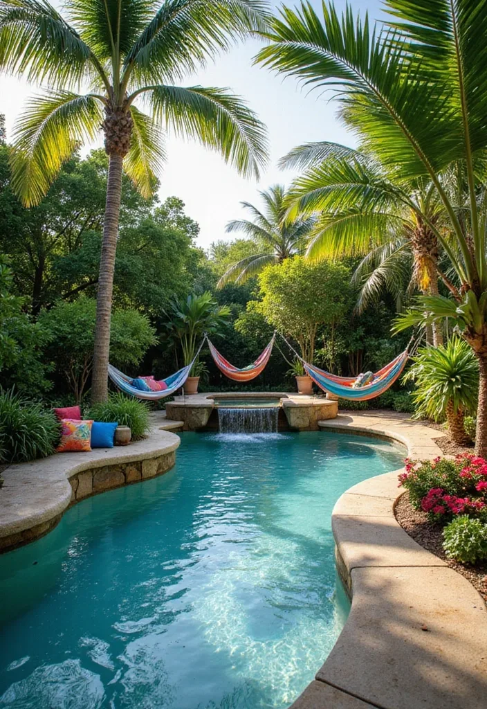 15 Stunning Backyard Pool Ideas That'll Transform Your Summer Paradise (You Won't Believe #8!) - 2. Tropical Paradise Pool