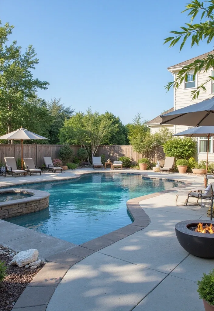 25 Stunning Backyard Pool Landscaping Ideas That Will Make You Want to Dive Right In! - 8. Coastal Chic
