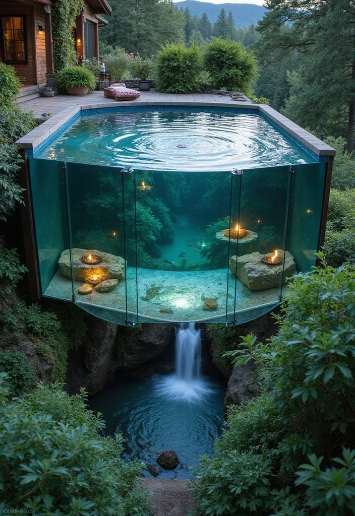 15 Luxurious Glass Pool Ideas for Modern Homes 3 15 Luxurious Glass Pools That Redefine Modern Living (You Won't Believe #9!) - 2. Glass Bottom Pool