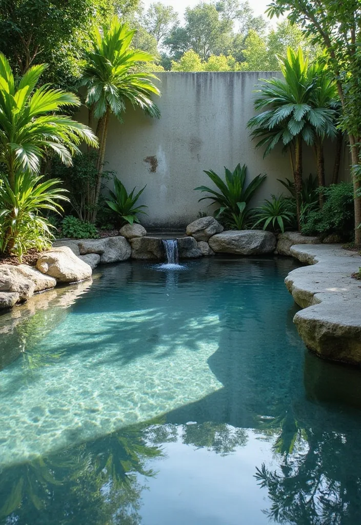 15 Luxurious Glass Pool Ideas for Modern Homes 8 15 Luxurious Glass Pools That Redefine Modern Living (You Won't Believe #9!) - 7. Glass Pool with Natural Elements