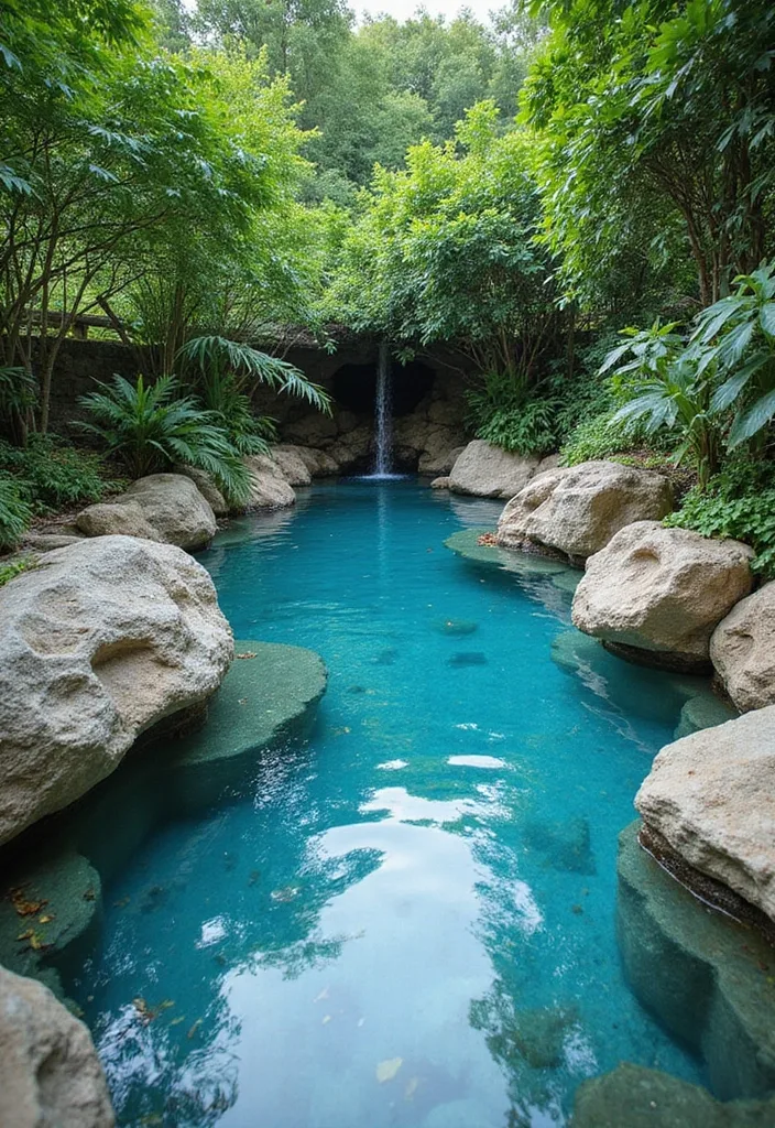 15 Natural Swimming Pool Designs for Backyard Inspiration 11 15 Stunning Natural Swimming Pool Designs That Will Make Your Backyard a Paradise! - 10. The Natural Lagoon