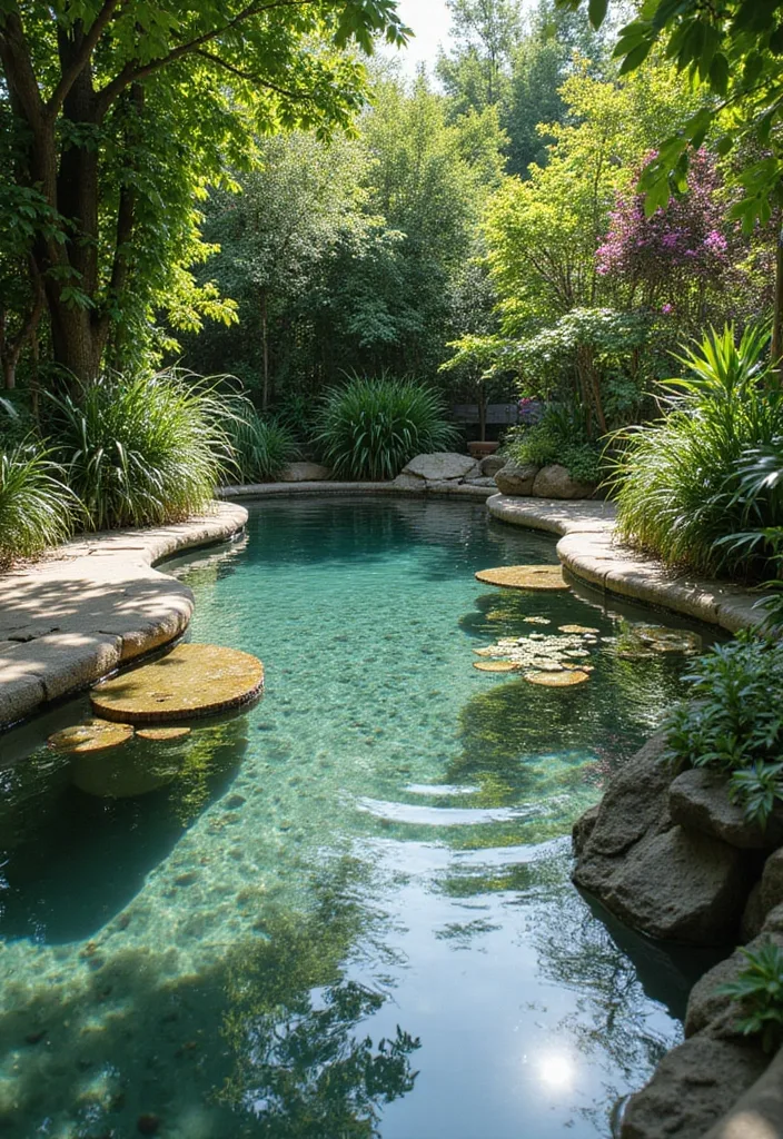 15 Natural Swimming Pool Designs for Backyard Inspiration 4 15 Stunning Natural Swimming Pool Designs That Will Make Your Backyard a Paradise! - 3. The Eco-Friendly Retreat