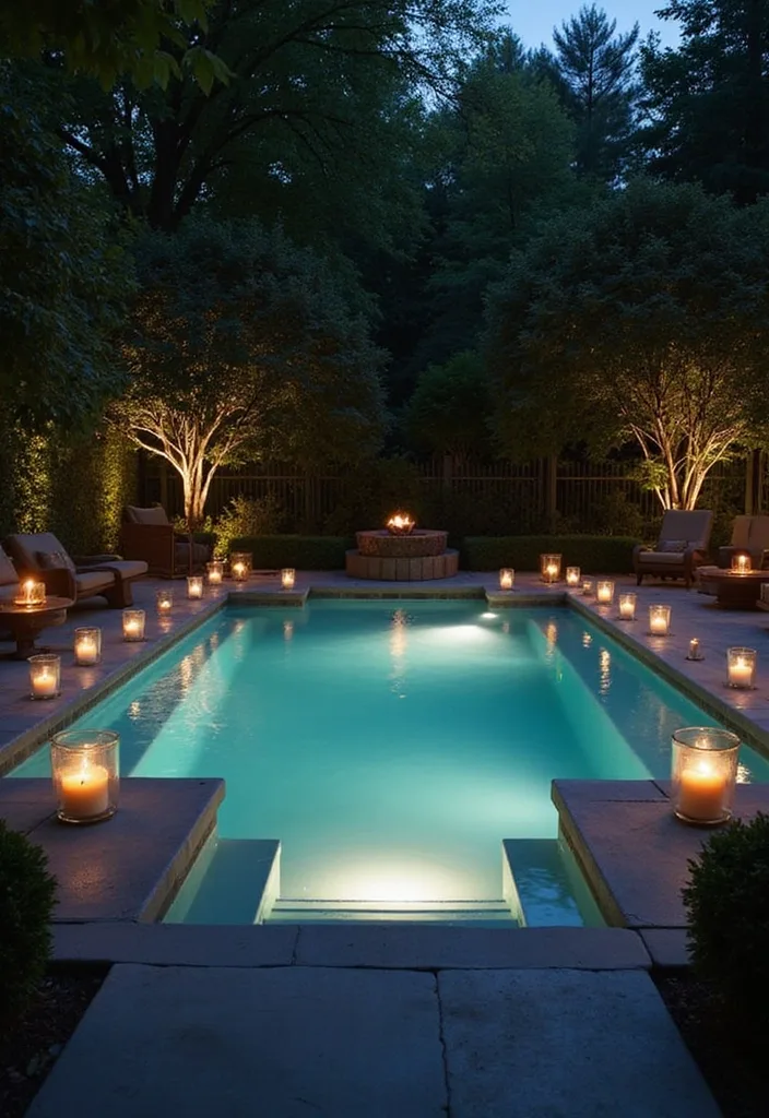 21 Stunning Plunge Pool Ideas for Small Yards 18 21 Stunning Plunge Pools for the Ultimate Relaxation Experience (Wait Until You See #11!) - 17. Sophisticated Nighttime Plunge Pool