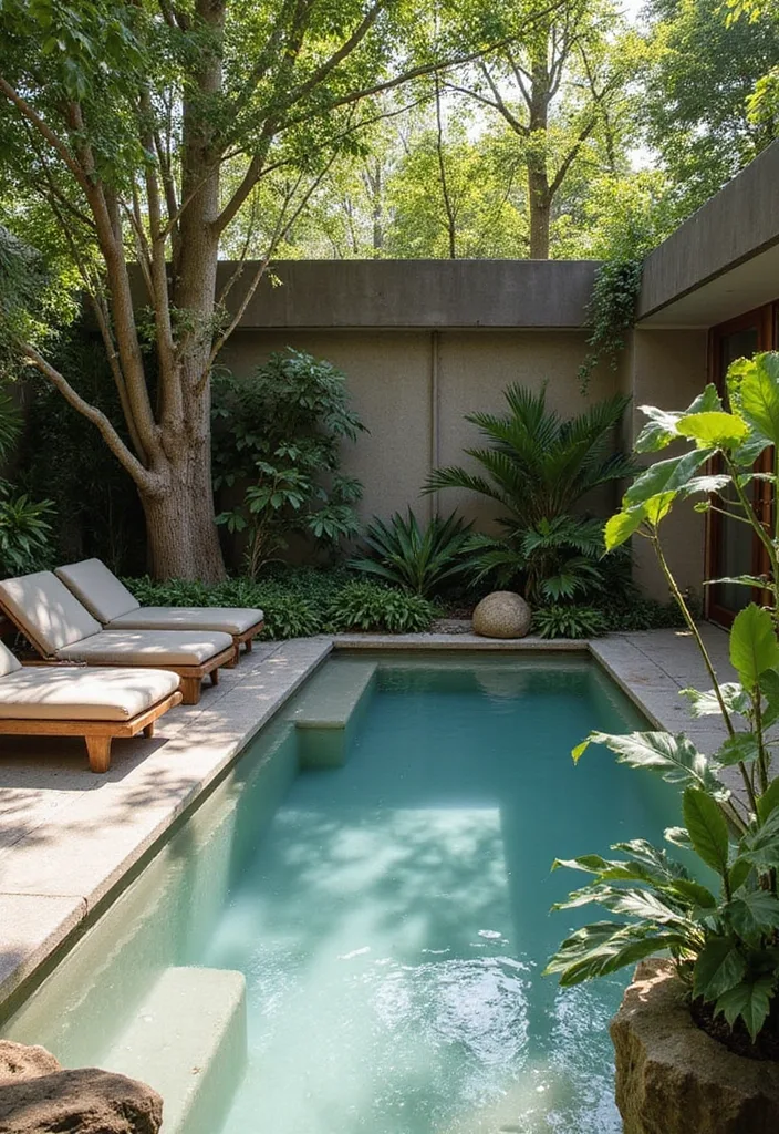21 Stunning Plunge Pool Ideas for Small Yards 9 21 Stunning Plunge Pools for the Ultimate Relaxation Experience (Wait Until You See #11!) - 8. Eco-Friendly Plunge Pool