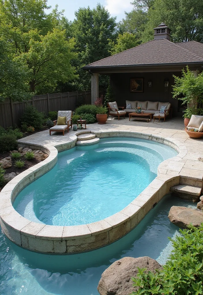 21 Stunning Plunge Pool Ideas for Small Yards 19 21 Stunning Plunge Pools for the Ultimate Relaxation Experience (Wait Until You See #11!) - 18. Artistic Floating Plunge Pool